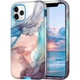 thumbnail image 1 of CASEFIV for iPhone 11 Pro Max Case, Marble Pattern Full Body Protective Phone Cover for Women Girls, 1 of 8