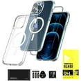 thumbnail image 1 of CASEFREAK 2-in-1 Clear Case for iPhone 11 Pro Max (6.5") with Magnetic Ring Mag-Safe Compatible + Tempered Glass Screen Protector, 1 of 6