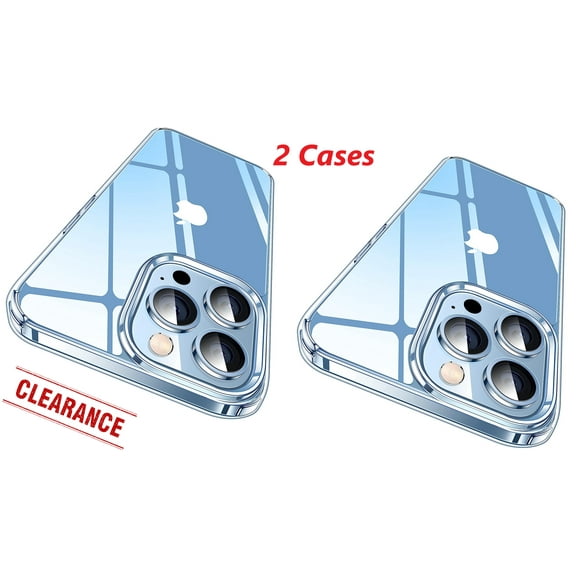 CASEK for iPhone 13 Pro Case Crystal Clear, [Not Yellowing][Military Drop Protection] Protective Shockproof for iPhone 13 Pro Phone Case 6.1 inch 2021, Clear. 2 Pack