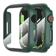 thumbnail image 1 of CASELIX Apple Watch Screen Protector 40mm Series 6/SE/Series 5/Series 4 with Built in Tempered Glass Screen Protector for 40mm, Overall Protective Hard PC Case Ultra-Thin Cover- Green, 1 of 7