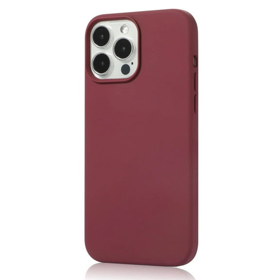 CASELIX Compatible with iPhone 13 Pro Case, Liquid Silicone Case, Full Body Protective Cover, Shockproof, Slim Phone Case, Anti-Scratch Soft Microfiber Lining, (Burgundy)