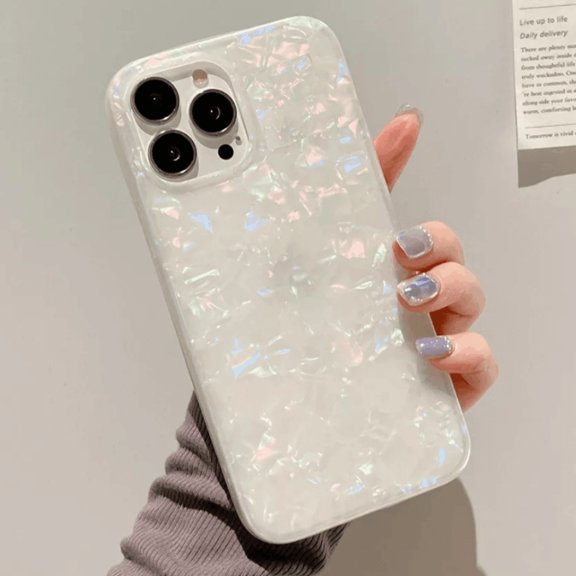 CASELIX Compatible with iPhone SE 5G Case, Cute Ultra Thin Luxury Sparkle Translucent Clear Opal Pearly Macaron Color Lightweight Soft TPU Protective Phone Case Cover (Colorful)