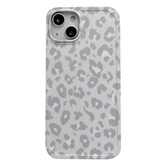CASELIX Compatible with iPhone 13 Case - Gray Leopard Print - Shockproof Protective Phone Case for iPhone 13 Leopard Print Case