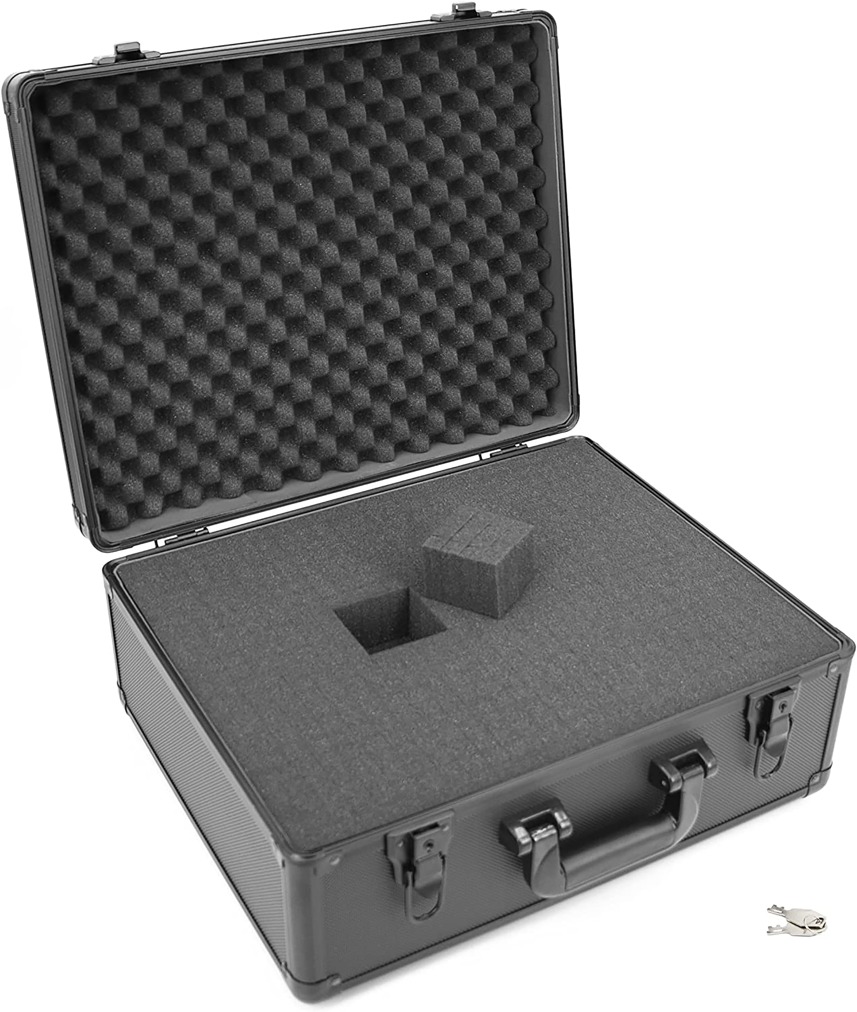CASEMATIX 17" Locking Box with Two Layers of Foam for Personal Items