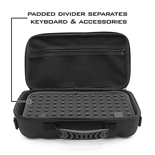 CASEMATIX 60 Keyboard Case for 61 Key Mechanical Keyboards up to 11.5