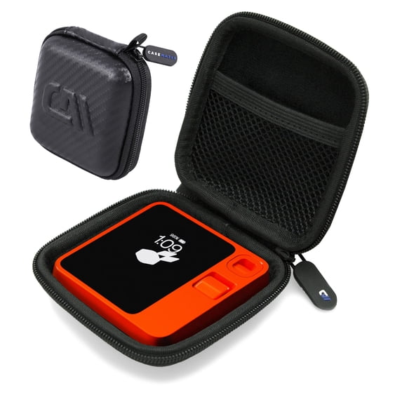 CASEMATIX Carry Case Compatible with Rabbit R1 AI Personal Assistant Device Pocket Companion in an EVA Hard Shell with Accessory Pocket - Includes Travel Case Only
