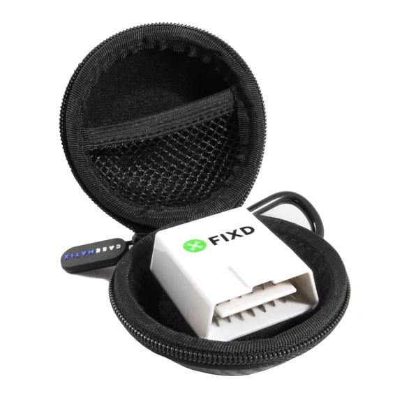 CASEMATIX Carry Case for Automotive Diagnostic Tool FIXD OBD-II Active Car Health Monitor - Case Only