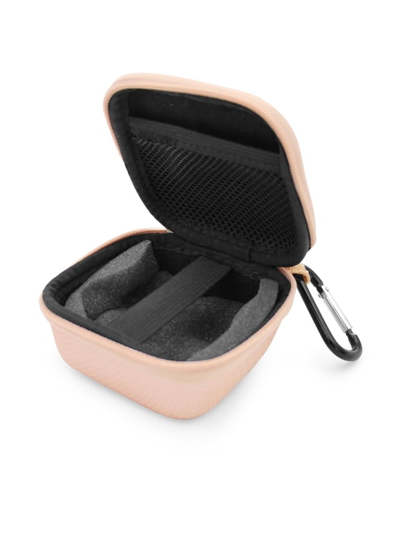 Compact Travel Jewelry Organizer - Purse-Size Travel Jewelry Case for Watches, Bracelets, Rings, Earrings and Other Jewelry - Small Jewelry Travel Case with Carry Clip and Reinforced Zipper