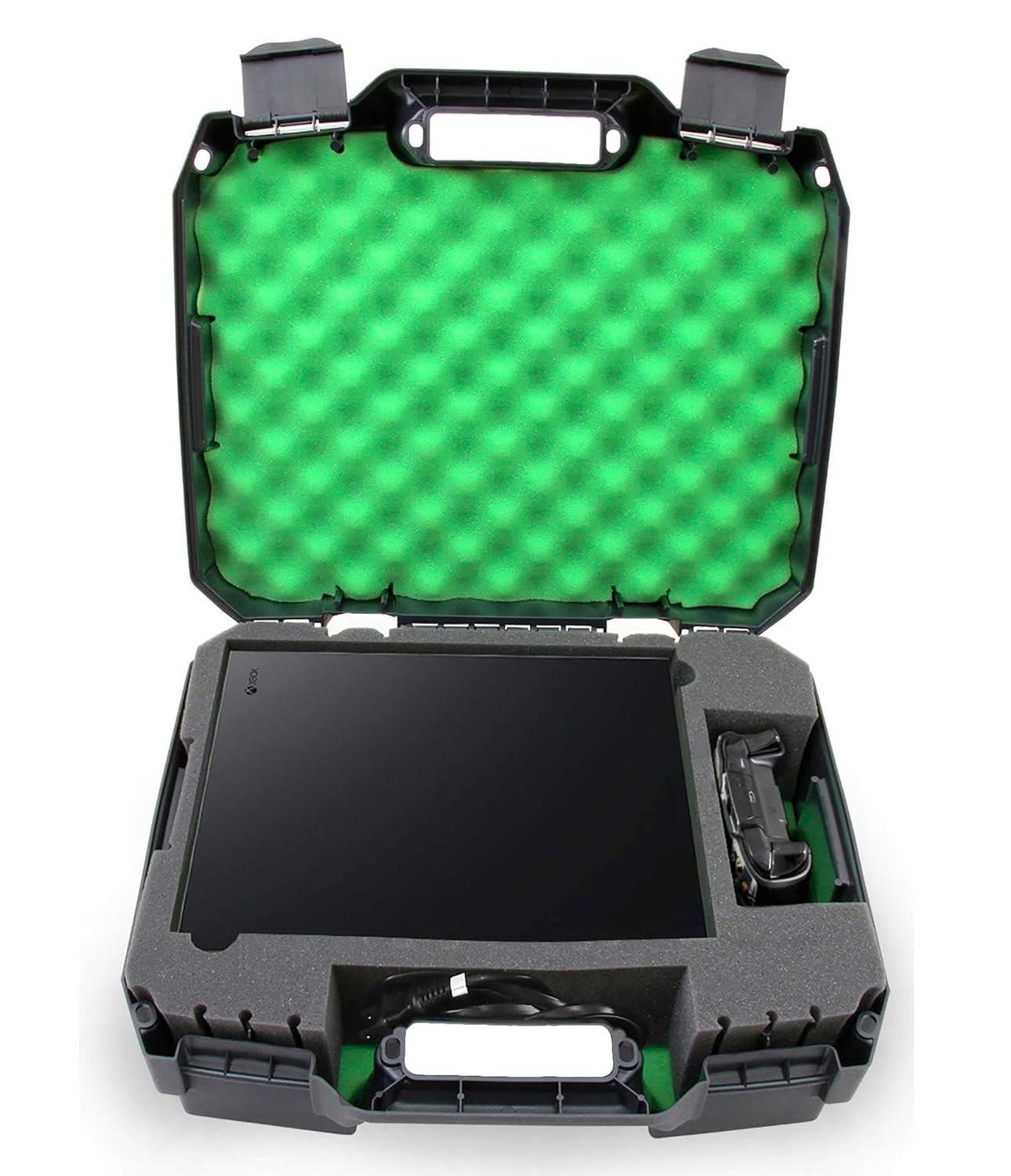 CASEMATIX Console Carrying Travel Case Custom Designed to fit Xbox One S 1TB