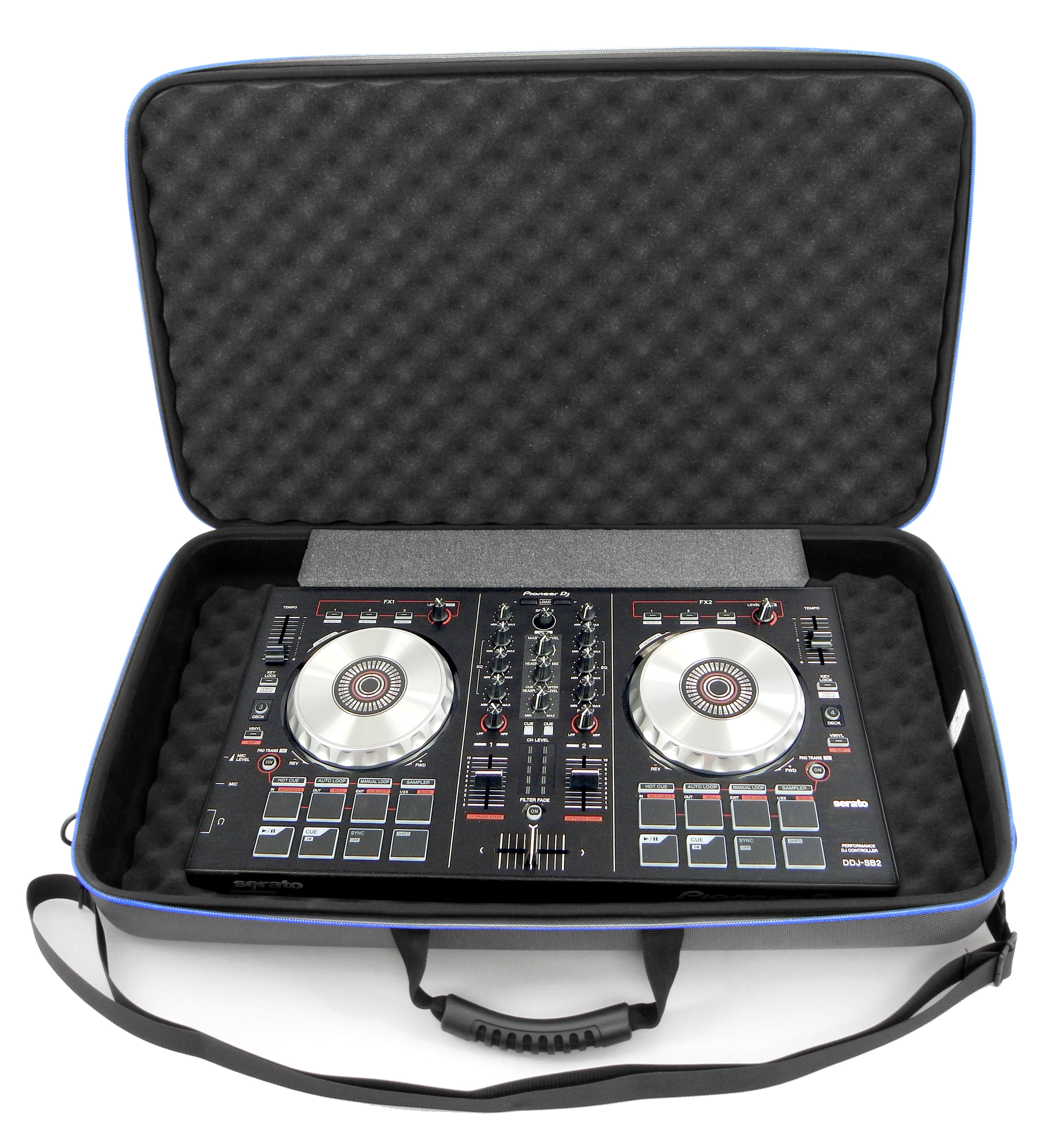 CASEMATIX DJ Controller Case For Pioneer DJ DDJ-SB3 DJ Controller, Power Cable and Small Accessories