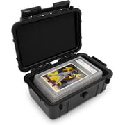 CASEMATIX Graded Card Case Compatible with 6+ BGS 8+ PSA FGS Graded Sports Trading Cards - Waterproof Graded Slab Card Storage Box with Card Carrying Case Impact Absorbing Foam Inserts, Case Only