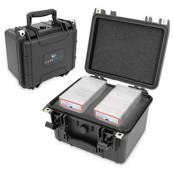 CASEMATIX Hard Plastic Graded Card Case for 40 BGS PSA Graded Cards, Waterproof