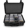 thumbnail image 1 of CASEMATIX Graded Card Storage Box Case Fits 120+ BGS PSA FGS Graded Sports Cards and Toploaders - Waterproof Case with 4 Foam Slots, 1 of 6