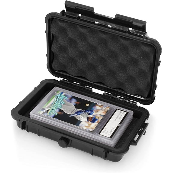 CASEMATIX Graded Card Storage Box Compatible with PSA BGS Graded Slabs Airtight Waterproof
