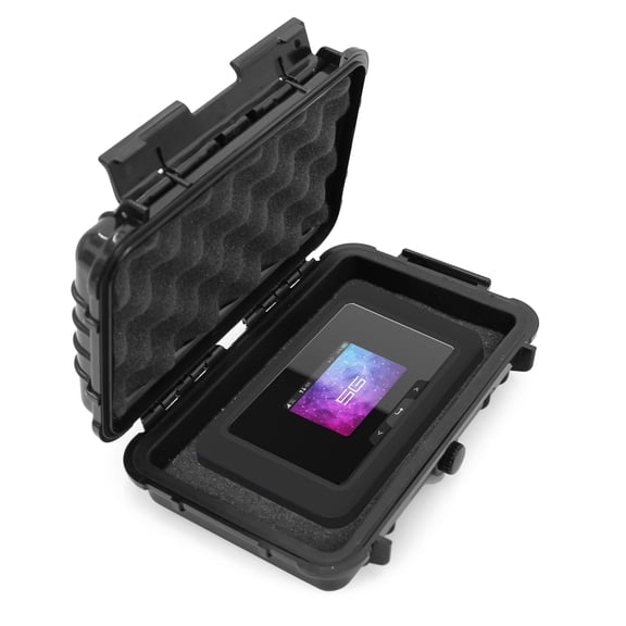 CASEMATIX Hard Case Compatible with Franklin Wireless Jextream RG2100 5G Mobile Hotspot  Waterproof Case for Portable WiFi Router and Mobile Internet Device