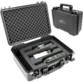 thumbnail image 1 of CASEMATIX Hard Shell Wine Suitcase for 3 Bottles - Waterproof Wine Luggage with Custom Foam Protection, 1 of 9