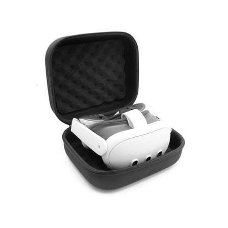 CASEMATIX - Hardshell Protection Case for Meta Quest 3 and 2 VR Headsets - Black