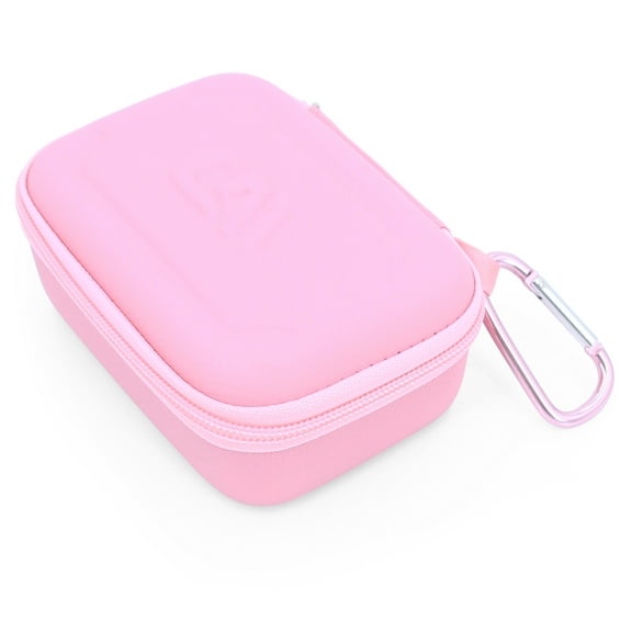 CASEMATIX Lavalier Microphone Case Fits DJI Mic 2 Wireless Microphone Kit, Carry Lav Mic Case for Mics Only, Pink
