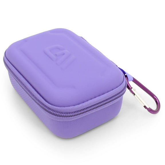 CASEMATIX Lavalier Microphone Case Fits DJI Mic Wireless Microphone Kit, Carry Lav Mic Case for Mics Only, Purple