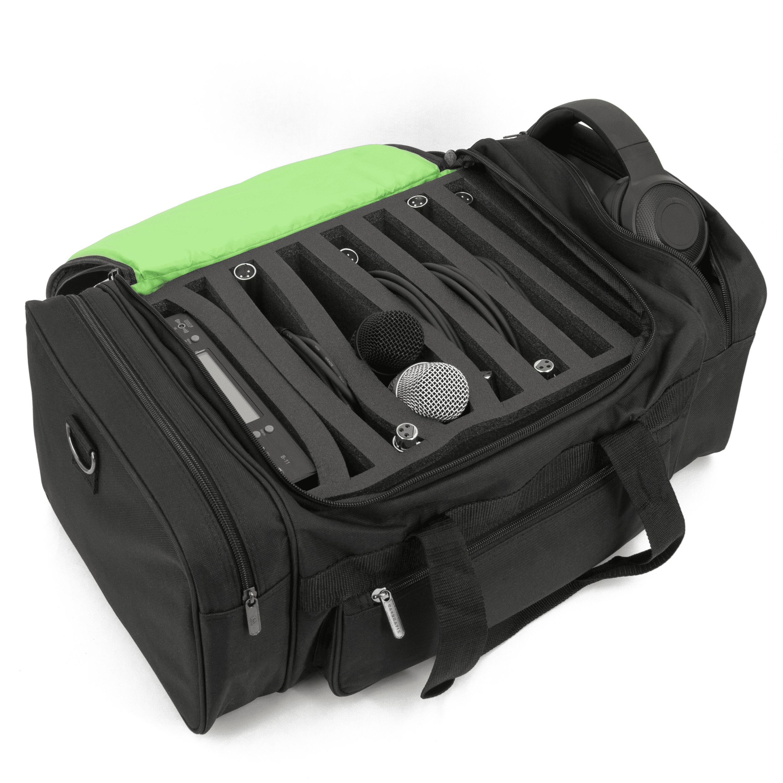 Microphone Storage System CASEMATIX Microphone Case Gig Bag For DJ Equipment and Audio ...