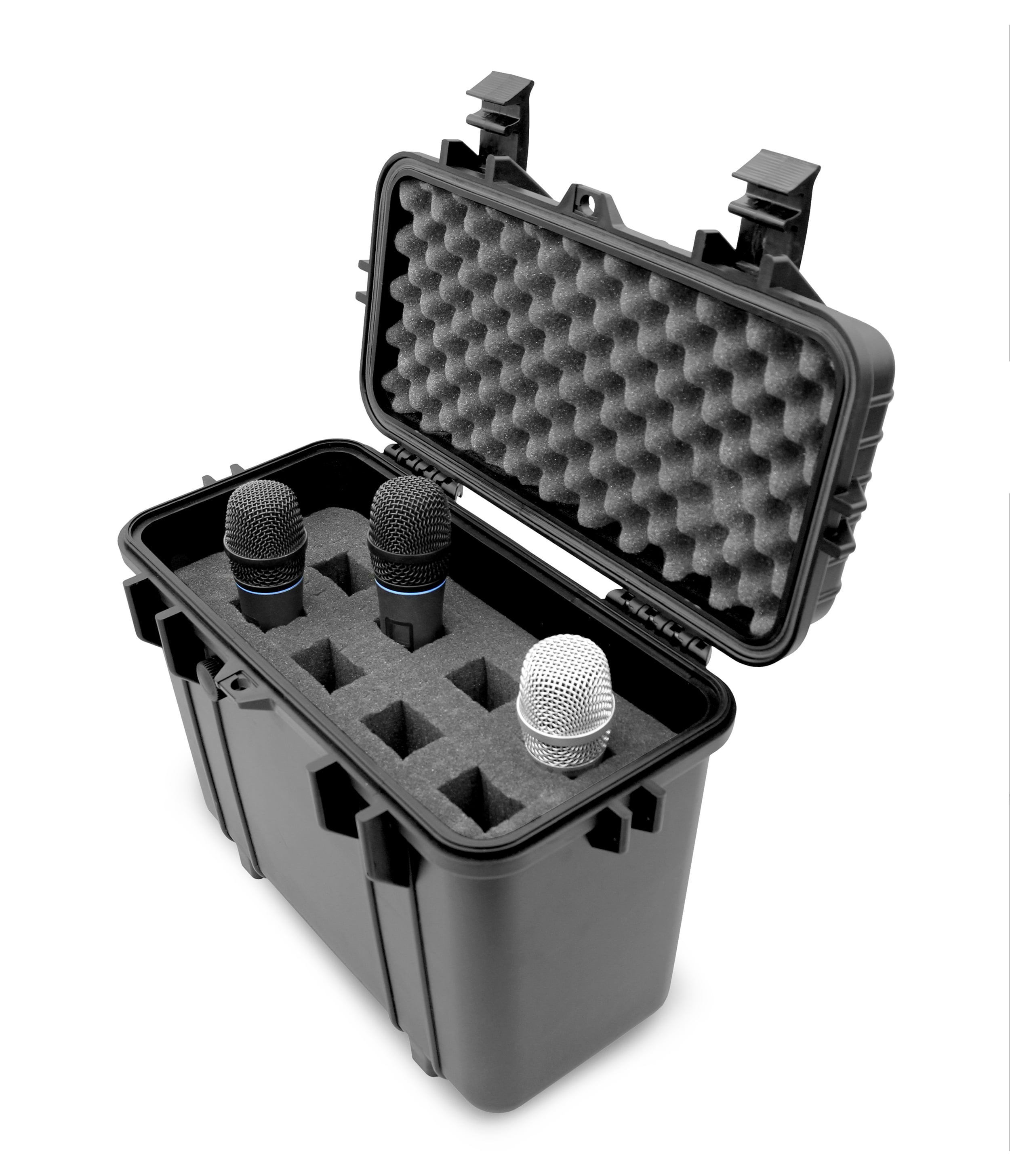 CASEMATIX Microphone Case fits Up to 8 Sennheiser Microphones, Shure