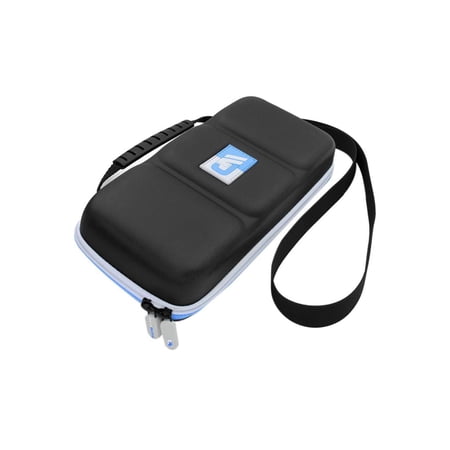 CASEMATIX NS-10S Heavy Duty Hard Shell Carrying Case Designed Compatible with Nintendo Switch and Accessories - Blue/Grey