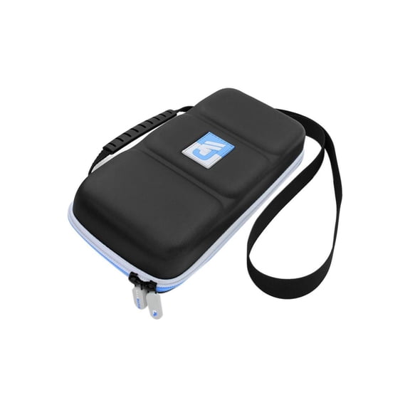 CASEMATIX NS-10S Heavy Duty Hard Shell Carrying Case Designed Compatible with Nintendo Switch and Accessories - Blue/Grey