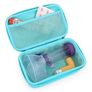 CASEMATIX Travel Case Fits Asthma Inhaler Spacer, Mask, and Accessories, Case Only