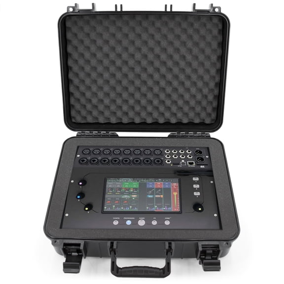 CASEMATIX Hard Travel Case Fits Allen & Heath CQ-18T Digital Mixer Customizable Foam Interior Protective Carrying Case