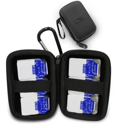 CASEMATIX Travel Case for Contact Lenses Fits 12 Daily Disposable Contacts in a Compact Dual-sided Storage Case - Includes Contact Lens Case Only