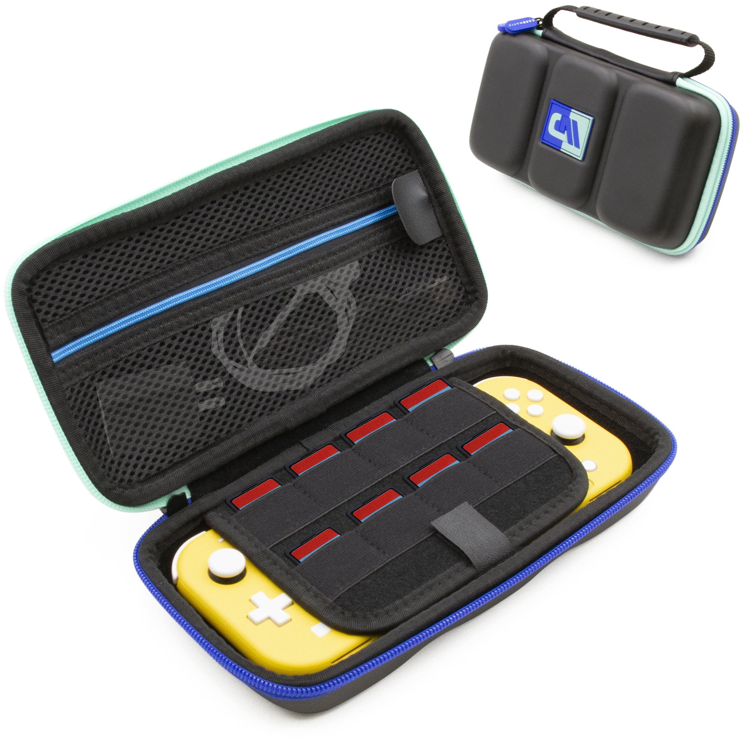 CASEMATIX Video Game Console Case for Nintendo Switch Lite with 8 Game ...
