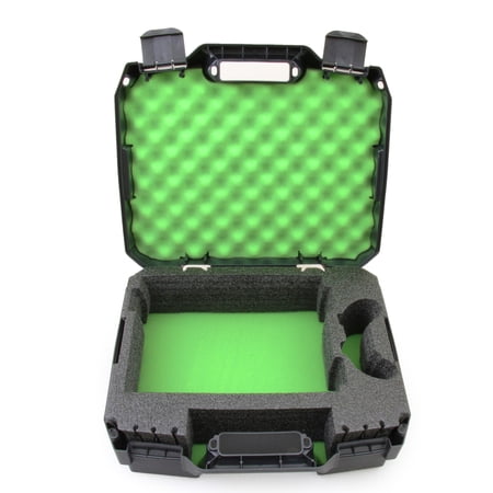 CASEMATIX Video Game Console Case for Xbox One S and Accessories, Includes Case Only with Green Foam
