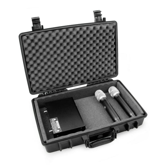 CASEMATIX Waterproof Microphone Case Fits Sennheiser Microphones, Shure, Audio-Technica and More - Case Only