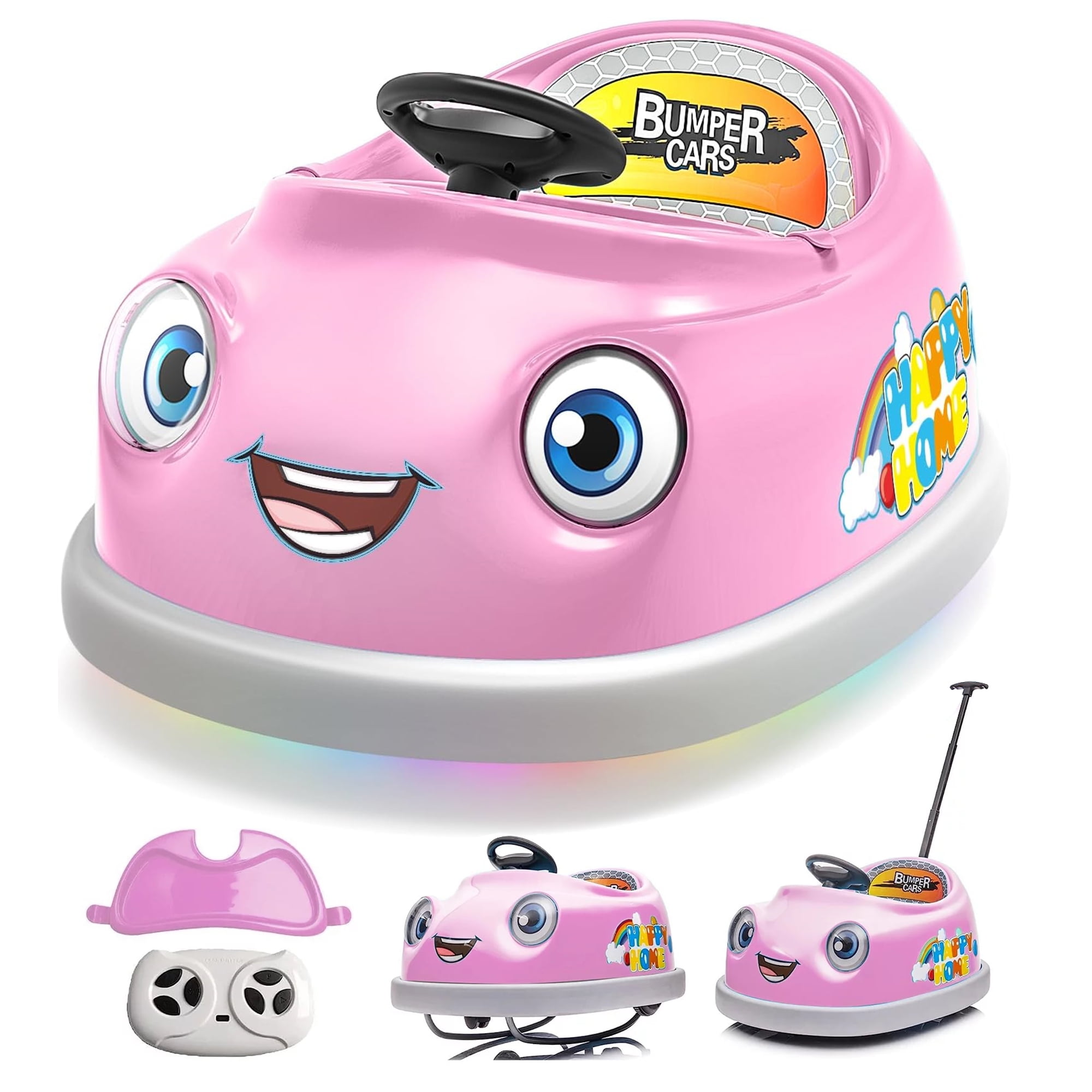 CASEMIOL 12V Bumper Car, Electric Ride On Bumper Car for Kids