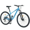 thumbnail image 1 of CASEMIOL 29 Inch Wheels Mountain Bike, Shimano 8 Speed Bicycle with Double Disc Brakes, Outdoor Road Cycling Bike with Front Suspension Fork, All Terrain Bikes for Men/Women Adult, Blue, 1 of 6