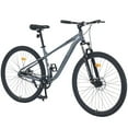 thumbnail image 1 of CASEMIOL 29 Inch Wheels Mountain Bike, Single Speed Bicycle with Double Disc Brakes, Outdoor Road Cycling Bike with Front Suspension Fork, All Terrain Bikes for Men/Women Adult, Grey, 1 of 6