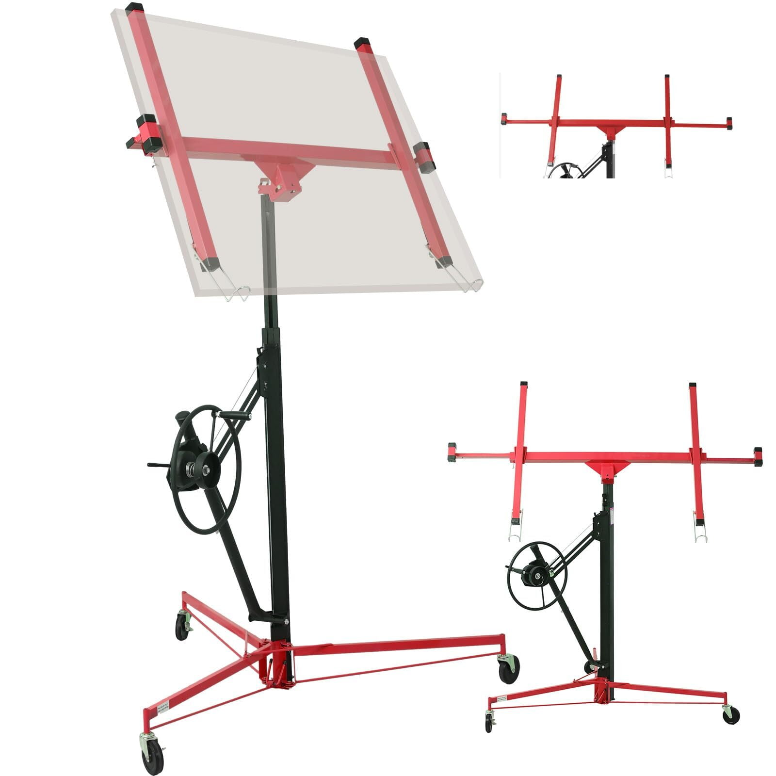 CASEMIOL 11FT Drywall Lift, Heavy Duty 150LBS, 360° Adjustable Panel