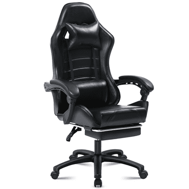 CASEMIOL Gaming Chair for Adult, High Back Gamer Game Chair with Footrest, Massage Lumbar Support Pillow, Ergonomic Swivel Computer Chairs, Computer Rolling Chair