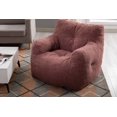 thumbnail image 1 of CASEMIOL Oversized Teddy Velvet Accent Chair, Memory Foam Filled Lounge Chair with Ergonomic Backrest, No Assembly Comfy Sofa for Living Room Bedroom Indoor Use, 250lbs Capacity, Claret, 1 of 6
