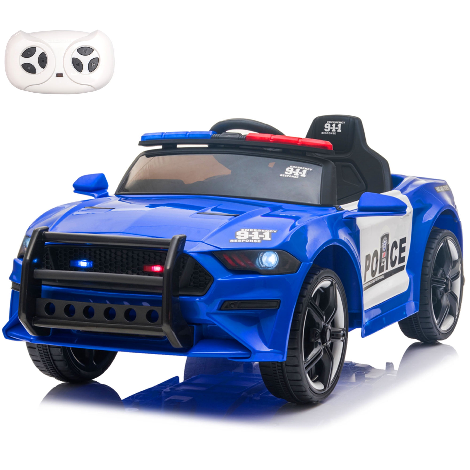 CASEMIOL Police Car Ride On, 12v Kids' Electric Vehicles with Remote ...