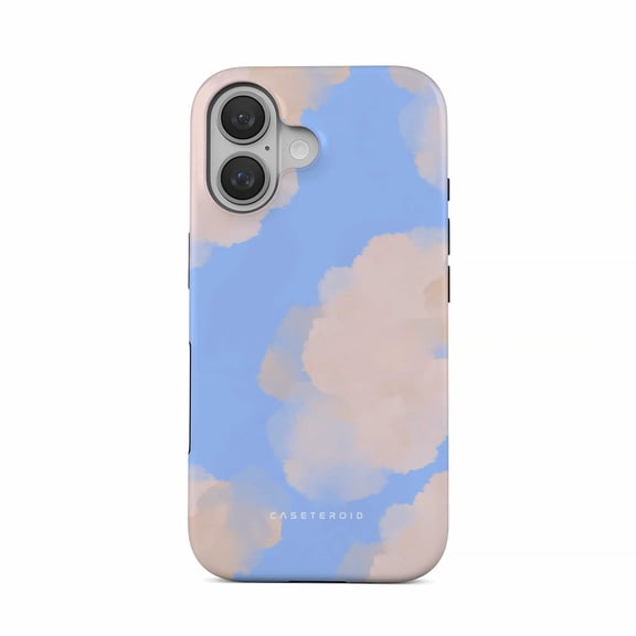 CASETEROID Tough Case for iPhone 16  Dual-Layer Protection, Shockproof [Compatible with MagSafe]  Skyline Serenity Case