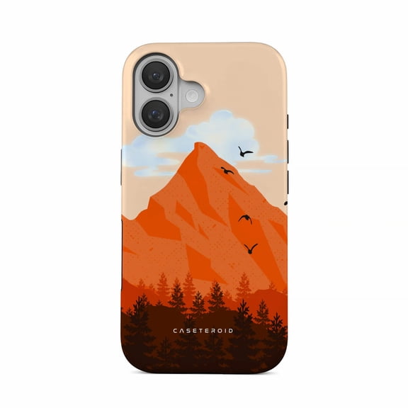 CASETEROID Tough Case for iPhone 16 Plus  Dual-Layer Protection, Shockproof [Compatible with MagSafe]  Woodland Peaks Case