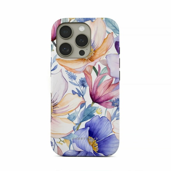CASETEROID Tough Case for iPhone 16 Pro Max  Dual-Layer Protection, Shockproof [Compatible with MagSafe]  Blossom Haven Case