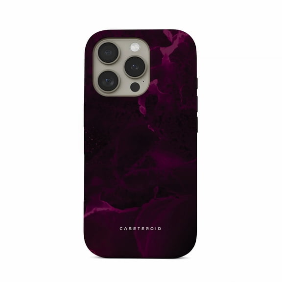 CASETEROID Tough Case for iPhone 16 Pro Max  Dual-Layer Protection, Shockproof [Compatible with MagSafe]  Purple Nebula Burst Case