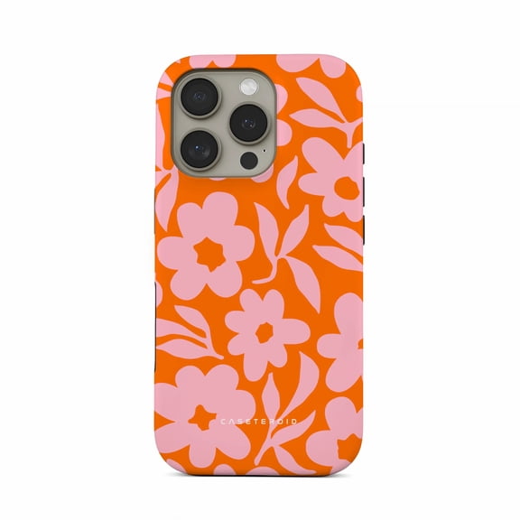 CASETEROID Tough Case for iPhone 16 Pro Max  Dual-Layer Protection, Shockproof [Compatible with MagSafe]  Vivid Florals Case