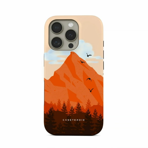 CASETEROID Tough Case for iPhone 16 Pro Max  Dual-Layer Protection, Shockproof [Compatible with MagSafe]  Woodland Peaks Case