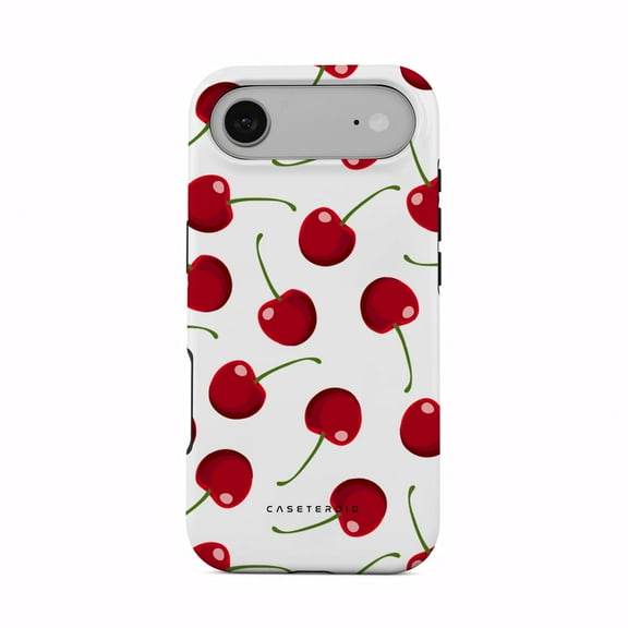 CASETEROID Tough Case for iPhone 17 Air  Dual-Layer Protection, Shockproof [Compatible with MagSafe]  Cherry Crush Case