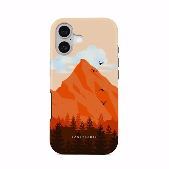 CASETEROID Tough Case for iPhone 17  Dual-Layer Protection, Shockproof [Compatible with MagSafe]  Woodland Peaks Case