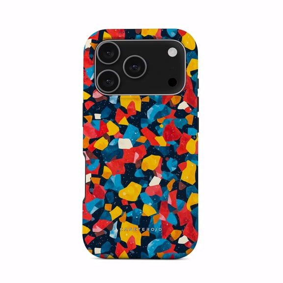 CASETEROID Tough Case for iPhone 17 Pro  Dual-Layer Protection, Shockproof [Compatible with MagSafe]  Galactic Confetti Case