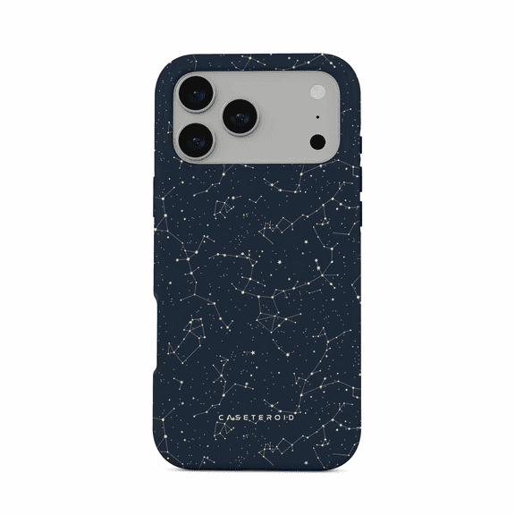 CASETEROID Tough Case for iPhone 17 Pro Max - Dual-Layer Protection, Shockproof [Compatible with MagSafe] - Astral Map Case